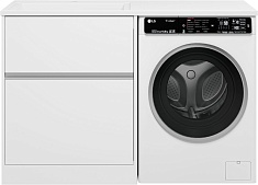 Misty Тумба с раковиной под стиральную машину Ингрид 130 L белая